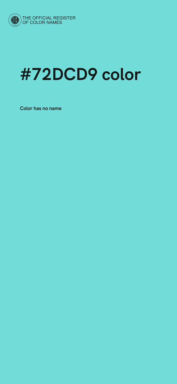 #72DCD9 color image