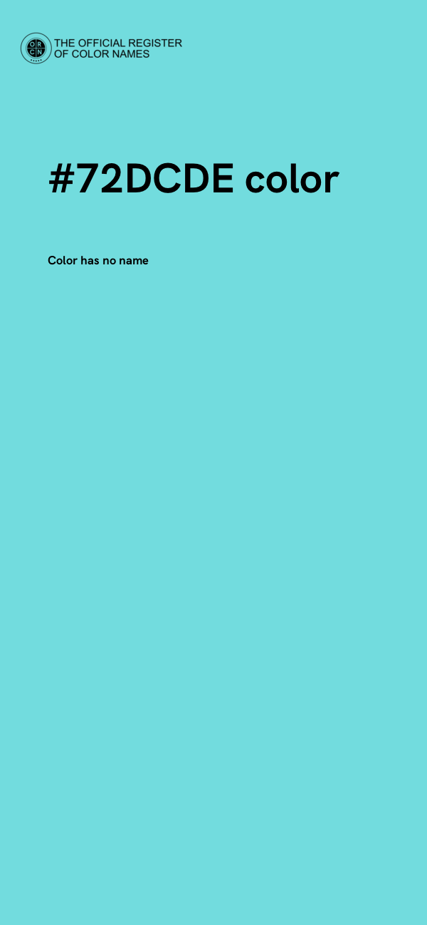 #72DCDE color image