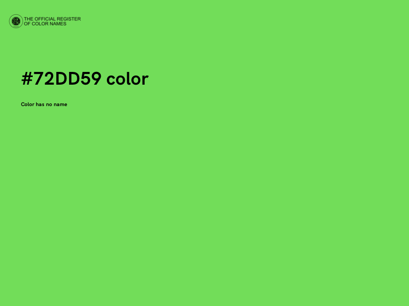 #72DD59 color image