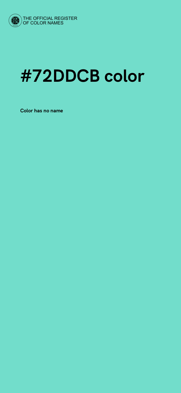 #72DDCB color image