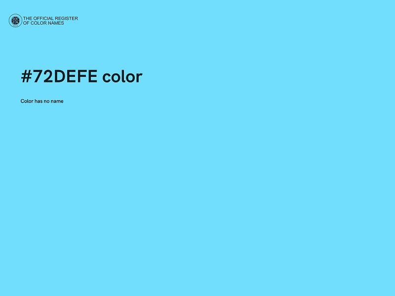 #72DEFE color image