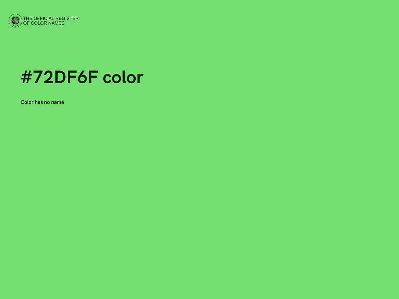 #72DF6F color image