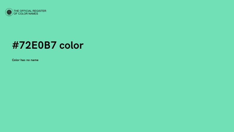 #72E0B7 color image