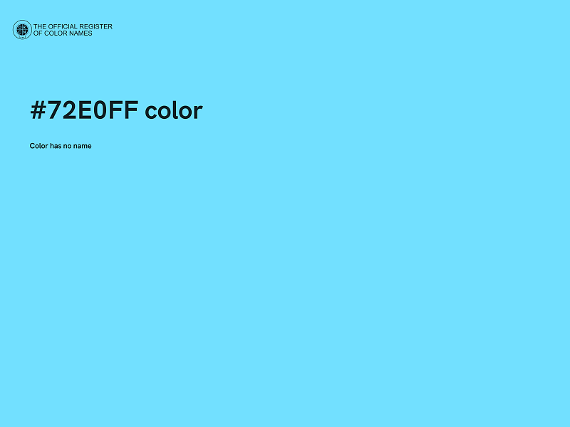 #72E0FF color image