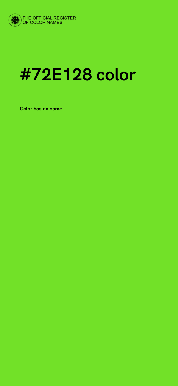 #72E128 color image