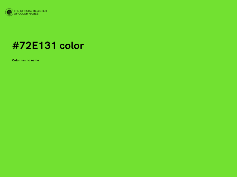 #72E131 color image