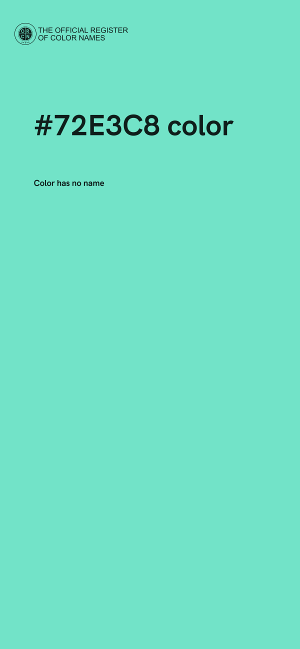 #72E3C8 color image