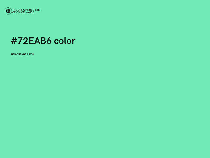 #72EAB6 color image