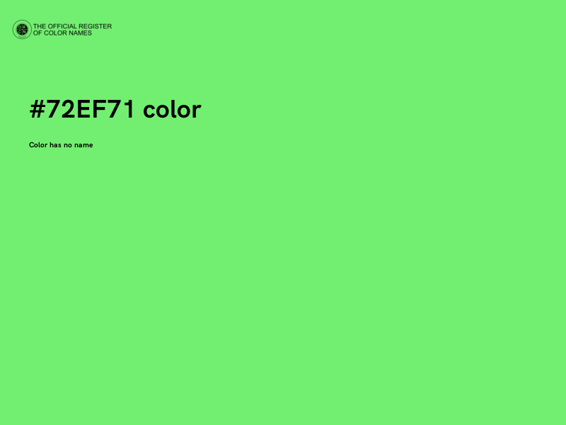 #72EF71 color image