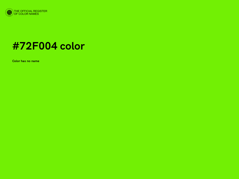 #72F004 color image