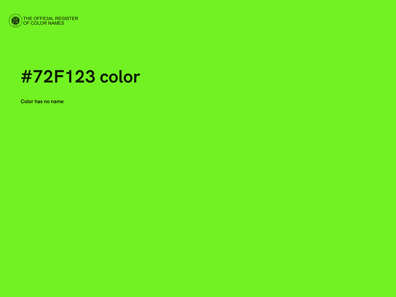 #72F123 color image