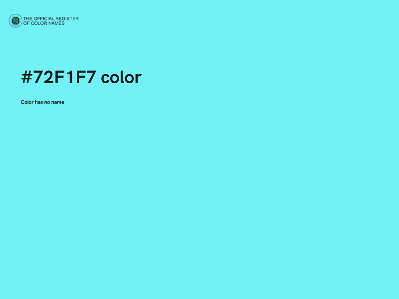 #72F1F7 color image