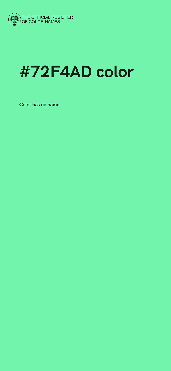 #72F4AD color image