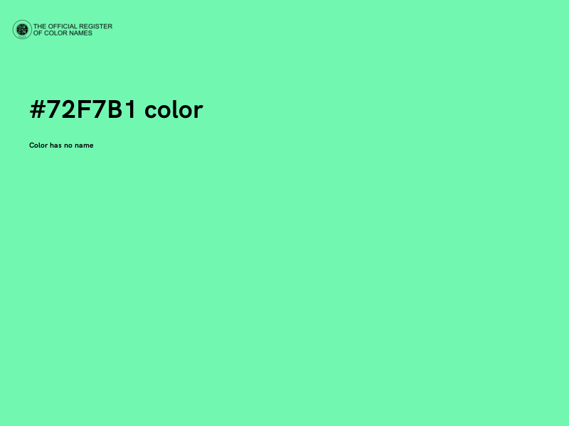 #72F7B1 color image