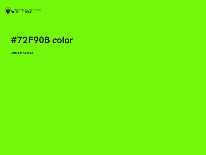 #72F90B color image