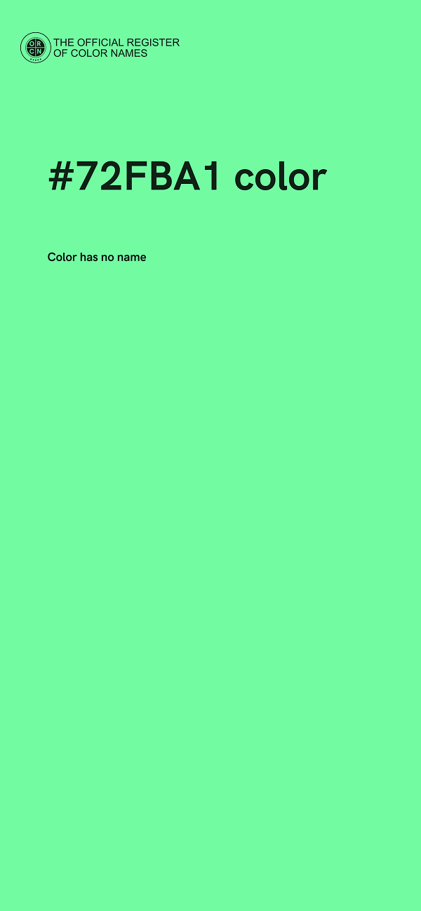 #72FBA1 color image