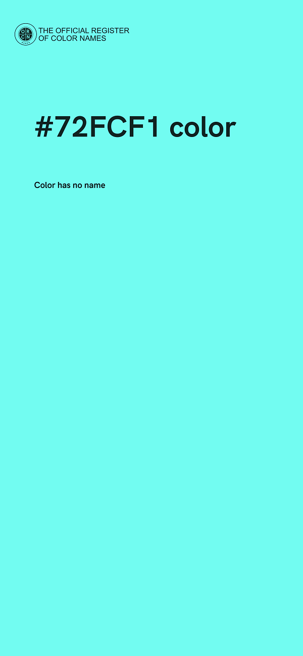 #72FCF1 color image