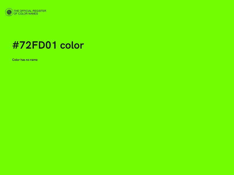 #72FD01 color image