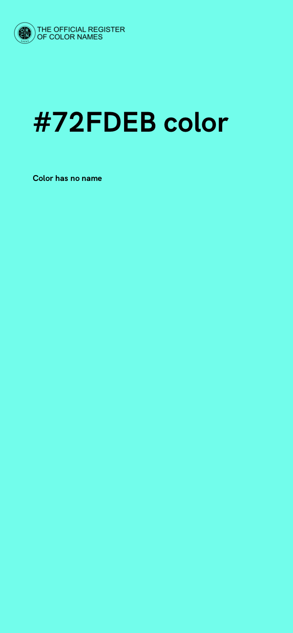 #72FDEB color image