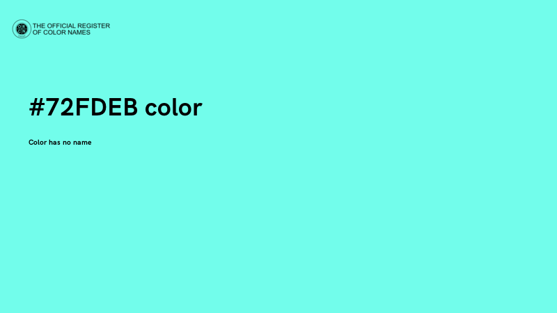 #72FDEB color image