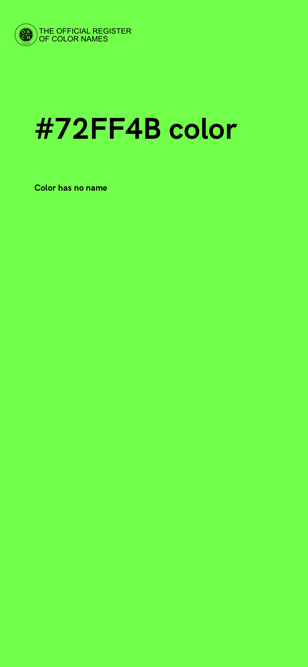 #72FF4B color image