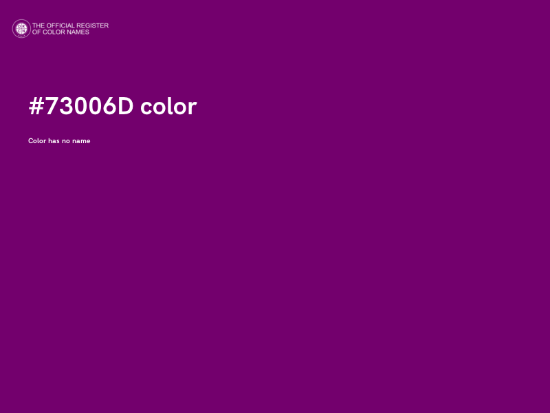 #73006D color image