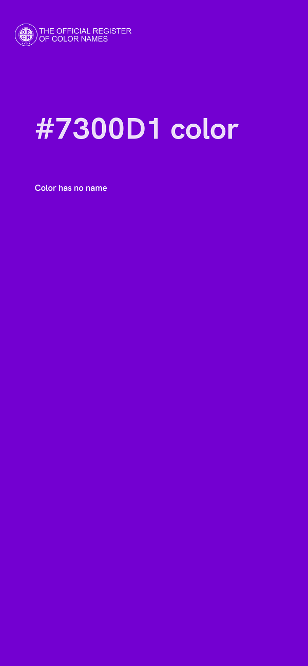 #7300D1 color image