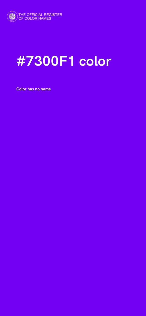 #7300F1 color image