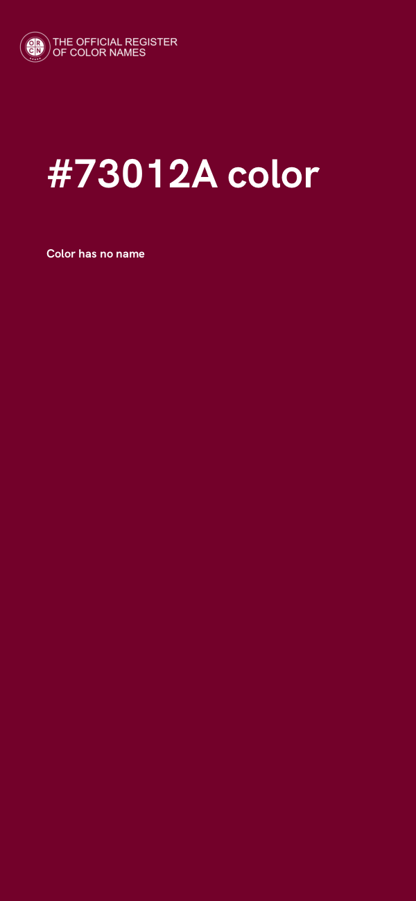 #73012A color image