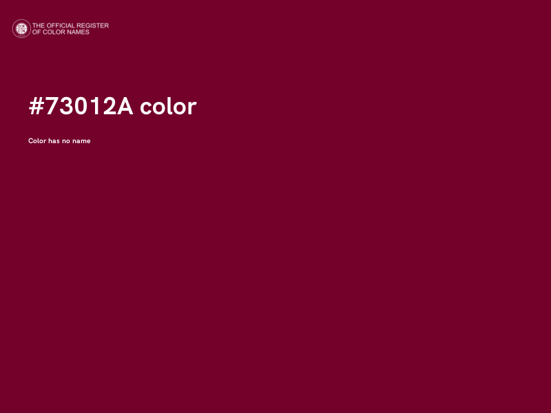 #73012A color image