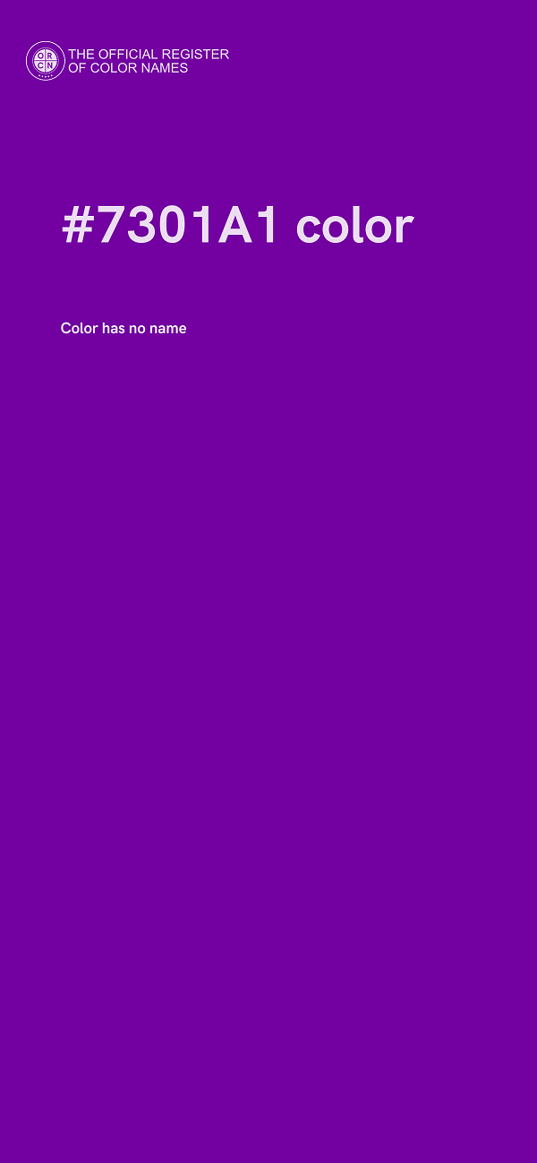 #7301A1 color image