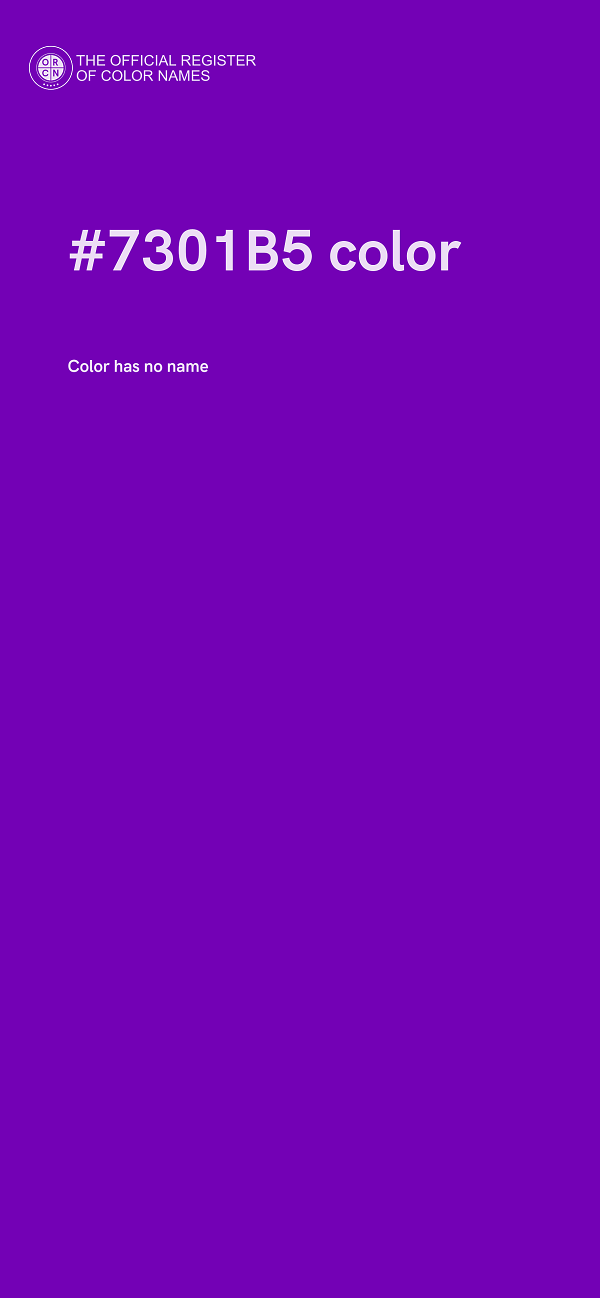 #7301B5 color image