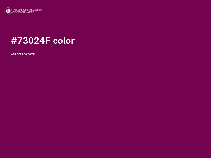 #73024F color image
