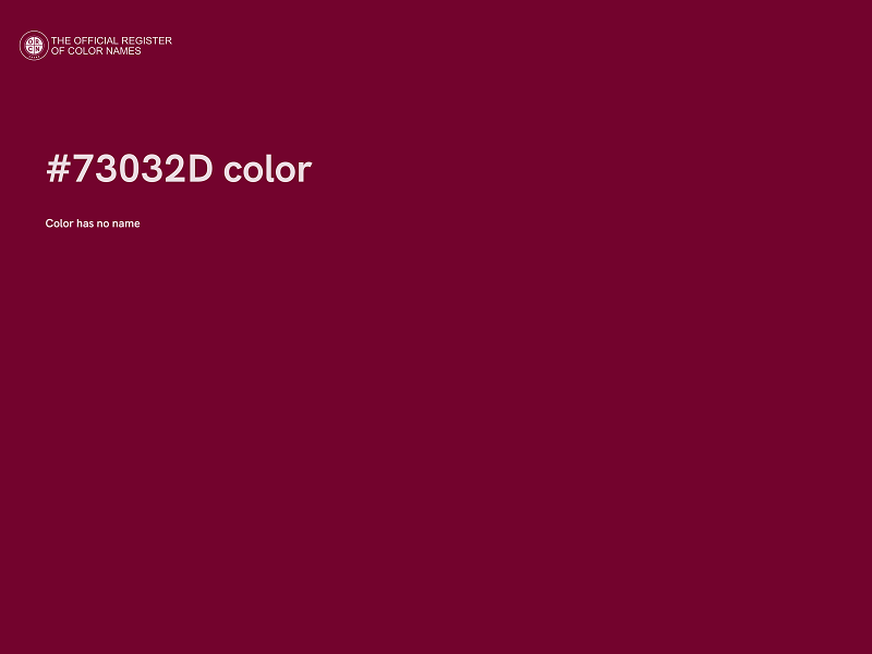 #73032D color image