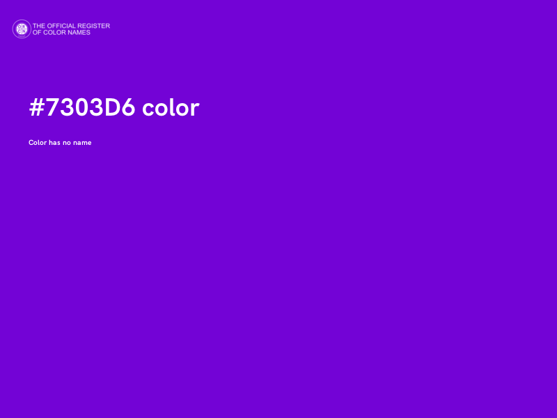 #7303D6 color image