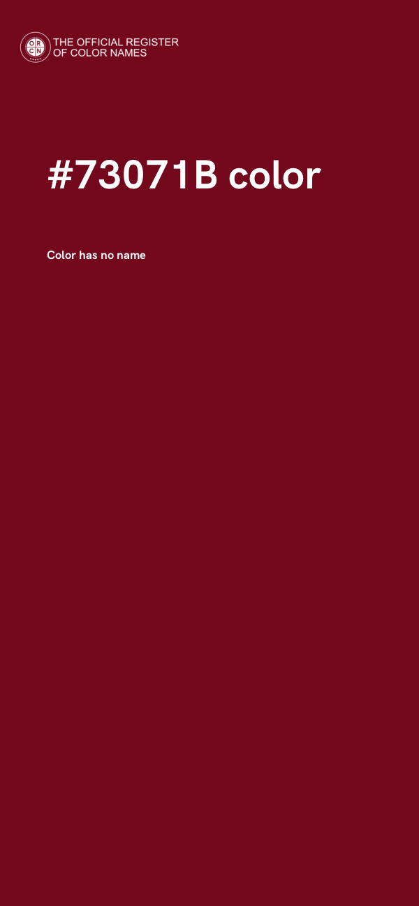 #73071B color image