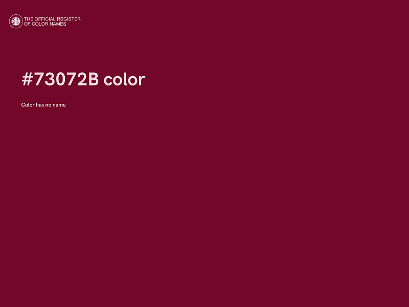 #73072B color image