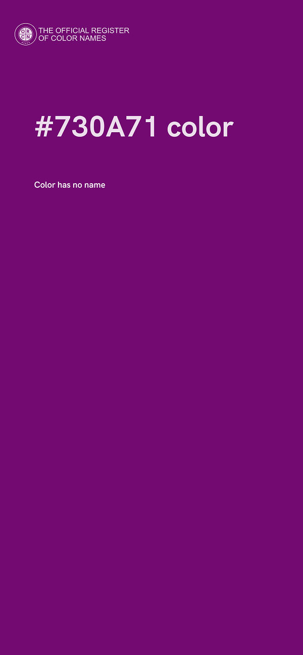 #730A71 color image