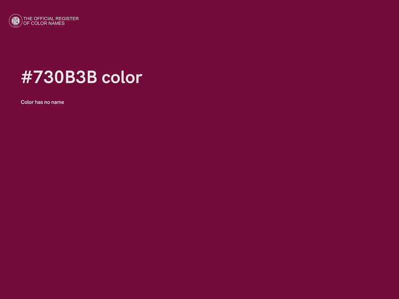 #730B3B color image