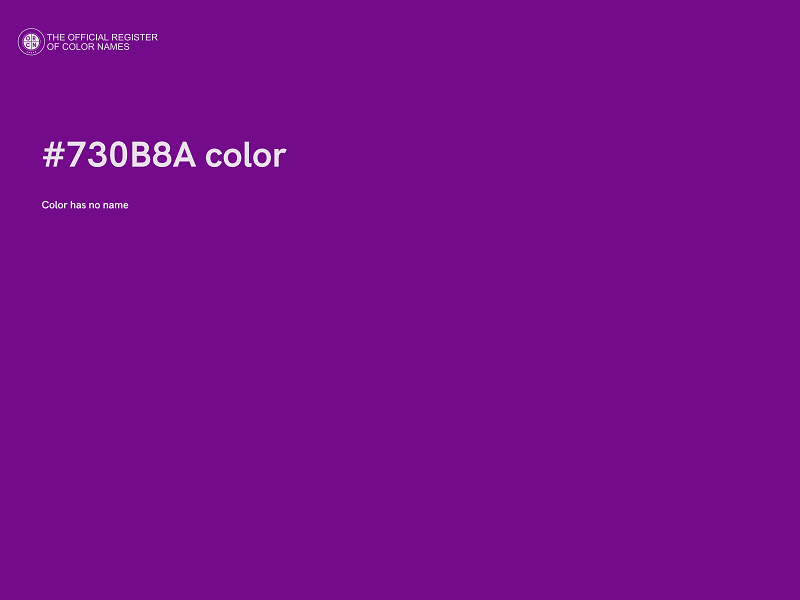 #730B8A color image