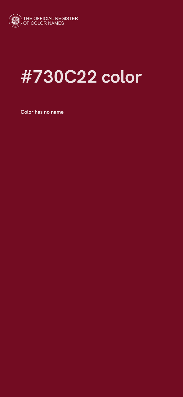 #730C22 color image