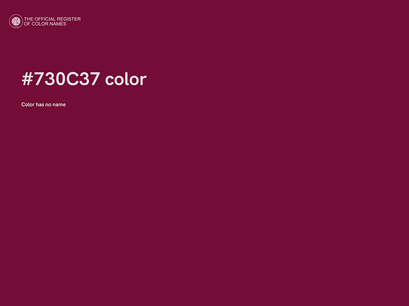 #730C37 color image
