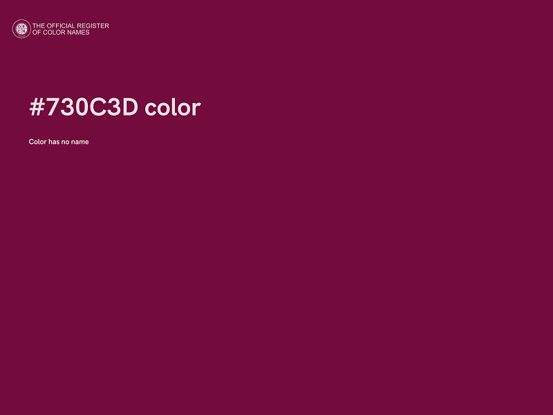 #730C3D color image