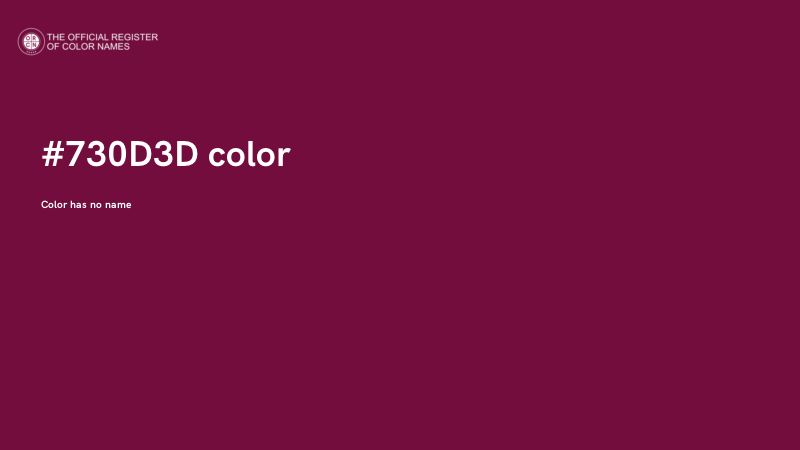 #730D3D color image