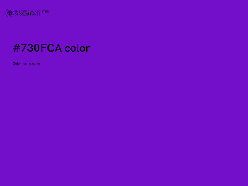 #730FCA color image