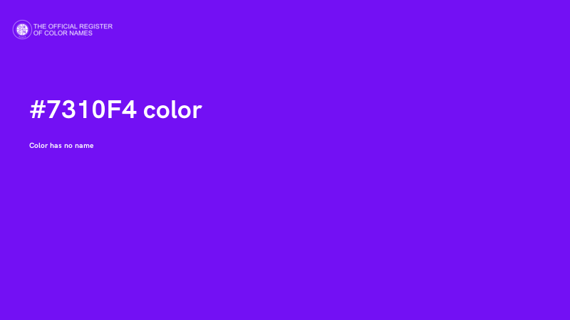 #7310F4 color image
