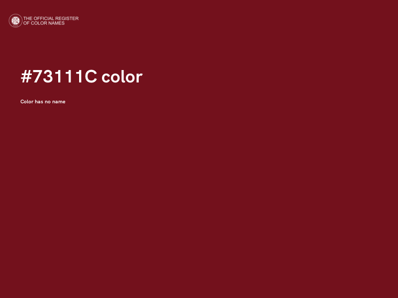#73111C color image