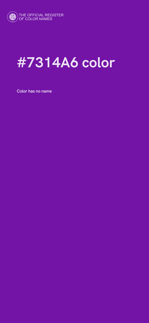 #7314A6 color image