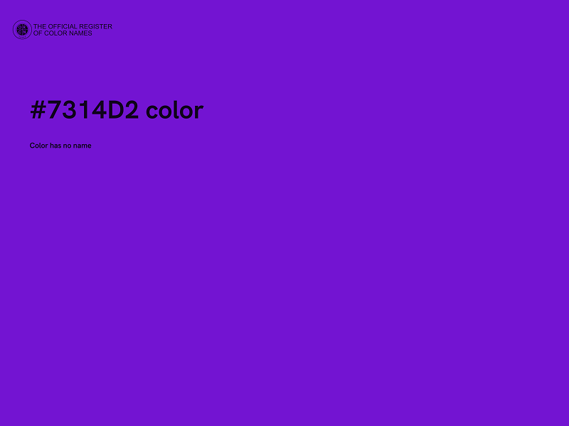 #7314D2 color image