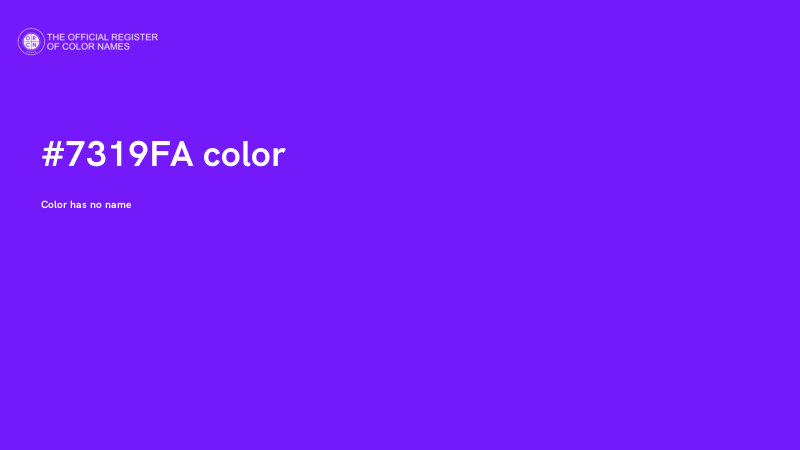 #7319FA color image